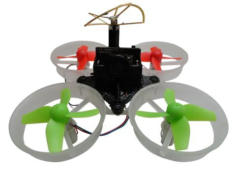 Apex RC Products Blade Inductrix Bright Red / Neon Green CW CCW Props - 2 Sets (8 Props) #9060GR