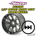 SWEEP Monster Truck SRC WHD 1/2" Off-set Black wheel 1pc (Wheel only)