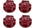 Hot Racing ERVT10C02 Red Aluminum 17mm Dirt Shield Wheel Nuts E-revo 2.0