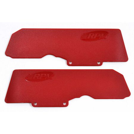 RPM Mud Guards for Rear A-arms (2): Red RPM Mud Guards for ARRMA 6S V5 / EXB vehicles w