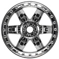 Desperado 3.8 TRA Chrome 1/2 Offset 17mm Whl