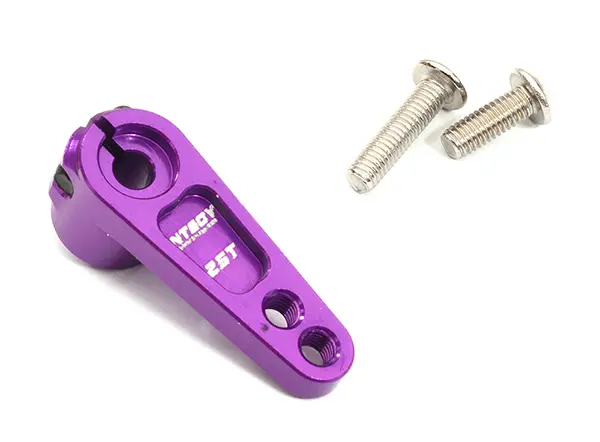 Purple Billet Machined Alloy Servo Horn 25T for Futaba Servos (r = 16mm, 20mm) C32321PURPLE