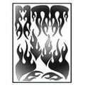 V005C MIRROR CHROME FLAMES