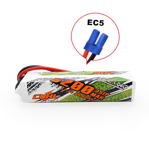 6200MAH 11.1V 3S 90C LIPO BATTERY With EC5 Plug