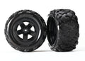 Tires & wheels, assembled, glued (Teton 5-spoke wheels, Teton tires) (2)