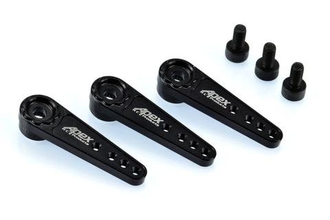 Apex RC Products Black 25T Futaba / Savox Aluminum Servo Horn - (single)