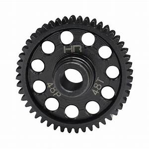 Speed Run Steel Spur Gear, 48 Tooth/48 Pitch, for 4 Tec 2