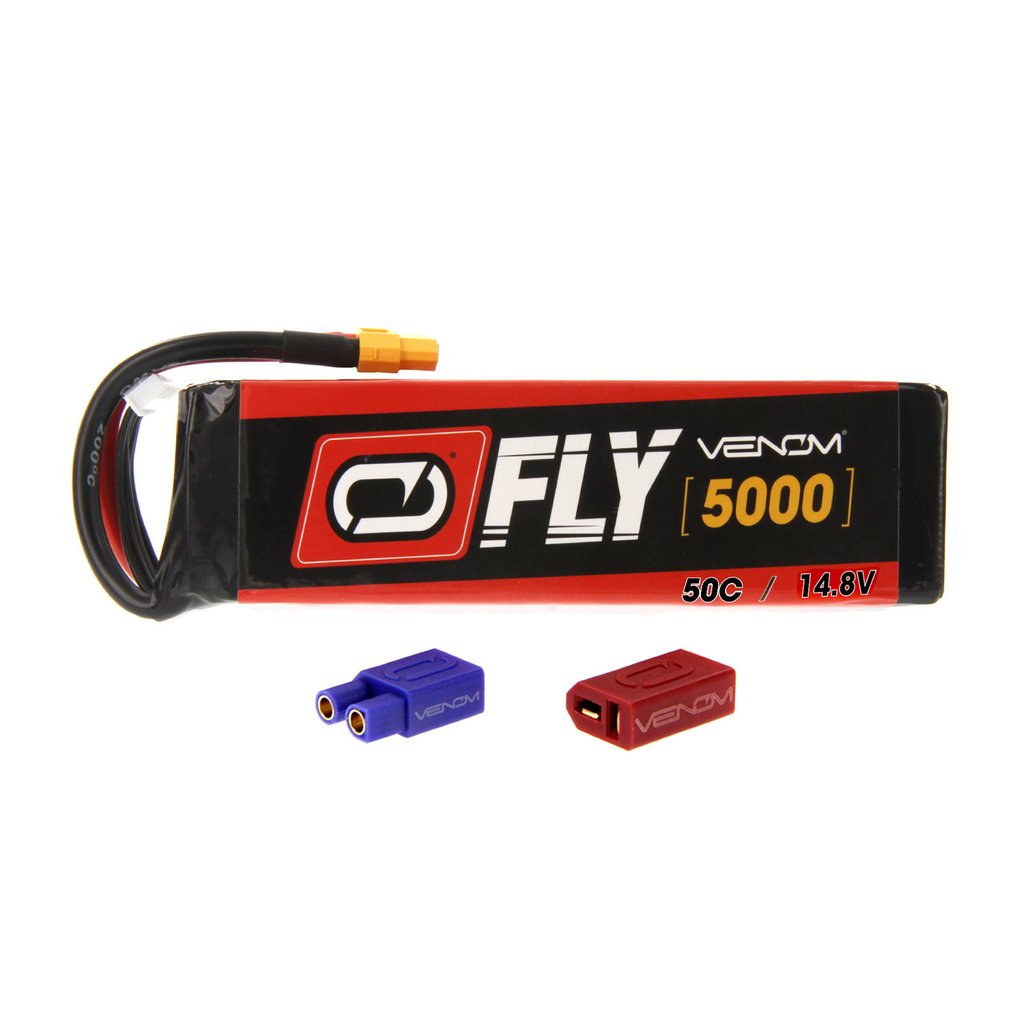 25046 LiPo 4S 14.8V 5000mAh 50C Universal Plug 2.0 Fly