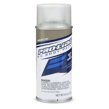 Pro-Line RC Body Spray Paint - Window Tint Spray cans are the easiest way to get a custom color onto your clear RC body. Whether it be a one-color wonder or a multicolor masterpiece, Pro-Line has you covered!