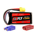25005 LiPo 2S 7.4V 1300mAh 30C Universal Plug 2.0 Fly