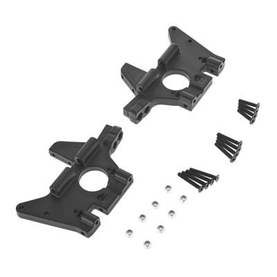 RPM Traxxas Maxx Front Bulkhead Set (Black)