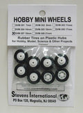 18mm Rubber Tires on Plastic Hubs (8)