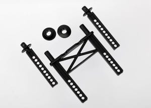 Body mount, rear/ body mount posts, front (2)/ body washer, rear (2) (for Mustang body)