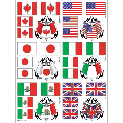 S025 EXTERNAL DECAL FLAGS