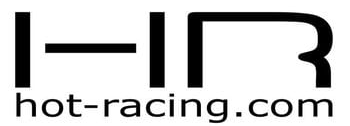Black 'HR' logo with 'hot-racing.com' text on a white background