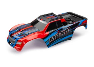 BODY, MAXX®, RED W/ DECAL