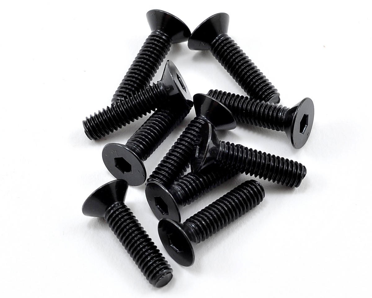 Flat Head Screw M4x15mm Black EB48 (10)