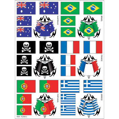 Flags 2 Sticker Sheet