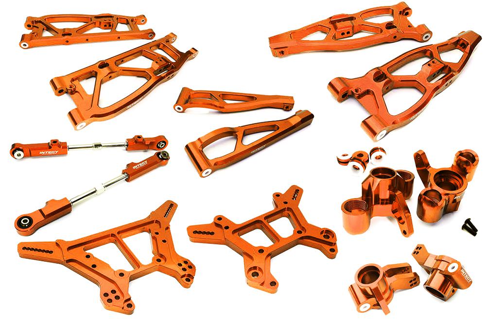 Billet Machined Alloy Suspension Kit for Arrma 1/8 Kraton 6S BLX C28729ORANGE