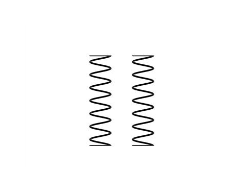 Shock Springs: 130mm 2.21N/mm (12.62lb/in)(2)