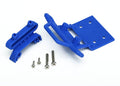 Bumper, front / bumper mount, front / 4x23mm RM (2)/ 3x10mm RST (2) (blue)