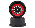 2745-03 ProTrac F-11 2.2"/3.0" Red/Blk Bead-Lock Whls
