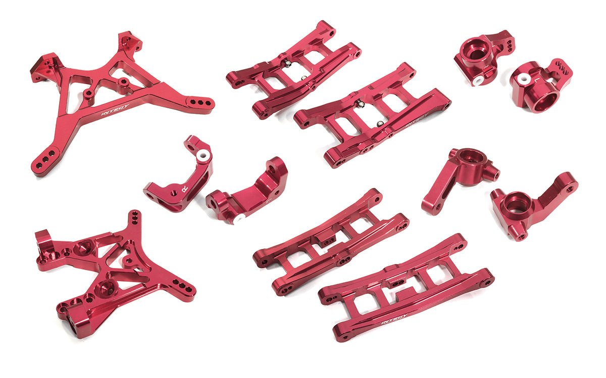 Billet Machined Alloy Suspension Kit for Team Associated DR10 Drag Race Car RTR C29607RED