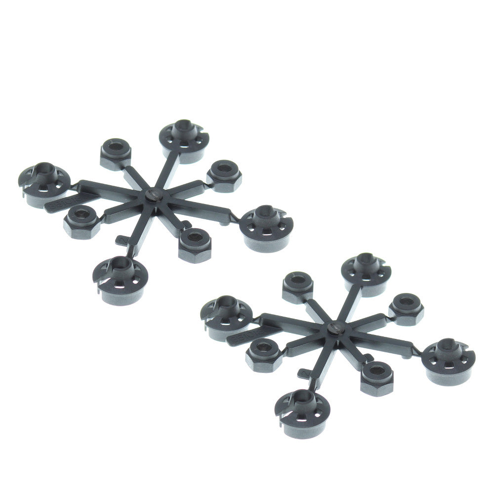 Lower Shock Cap & Spring Retainer (8 pieces each)