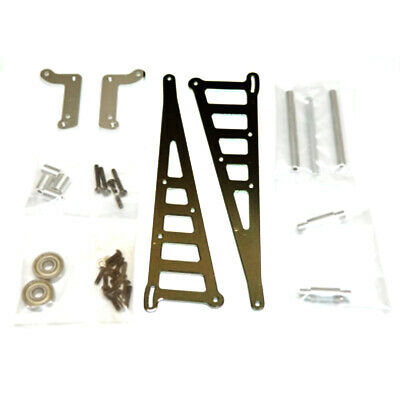CNC Machined Aluminum Wheelie Bar Kit, for DR10, Gun Metal