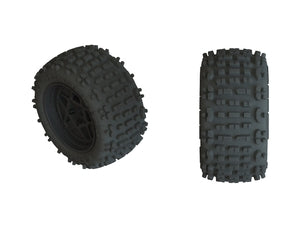 AR550050 Backflip LP 4S Tire 3.8 Glued Black (2)