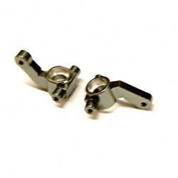 CNC Machined Aluminum Steering Knuckles (1 pair) for Associated DR10, Gun Metal