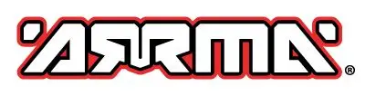 Arma logo with red and black border