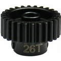 26 0.5 mod hardened steel pinion gear 1/8 bore