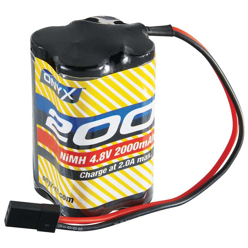 NiMH 4.8V 2000mAh AA Square Receiver Universal Plg