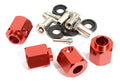 12mm Hex Wheel (4) Hub Alloy 14mm Thick for Traxxas TRX-4 Scale & Trail Crawler C30013RED