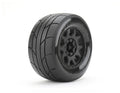 1/8 MT 3.8 Super Sonic Tires Mounted on Black Claw Rims, Medium Soft, Belted, 17mm 1/2" Offset (2)