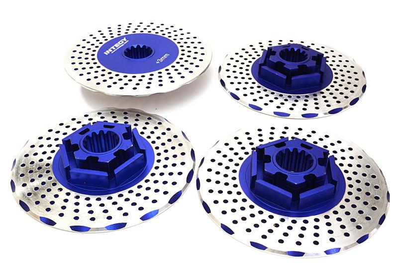 Realistic Alloy Brake Disc Set for Traxxas X-Maxx 4X4 C27177BLUE