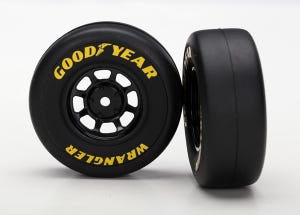 TRA7378 (8-spoke wheels, black, 1.9 Goodyear Wrangler tires) (2) LAST ONE !