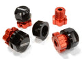 Billet Machined 17mm Wheel Hex (4) +0mm Offset for T-Maxx, 1/10 Revo & Summit C25909RED
