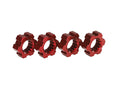 Wheel hubs, hex, aluminum (red-anodized) (4)
