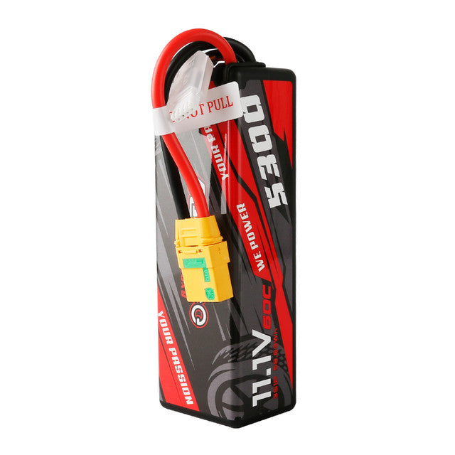 Gens Ace 5300mAh 11.1V 60C 3S1P HardCase Lipo Battery 15# With XT90-S(Anti-Spark) Plug