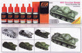 AFV Acrylic Paint Set: 4BO Russian Green Color Modulation Set