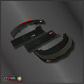 STP1117BK Kit Rear Wing, Side Skirts and Bottom Plate Aluminum for Lamborghini Jota Body BLACK