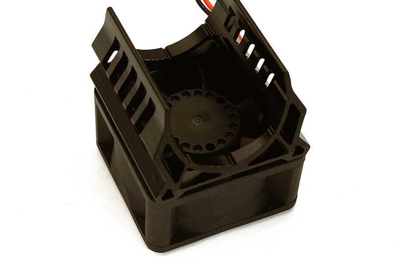 Brushless Motor Heatsink+40x40mm Cooling Fan 17k rpm for 1/16 E-Revo & Slash VXL C28596BLACK