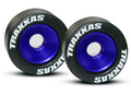 5186A Mntd Wheelie Bar Tires/Whls Blue (2)