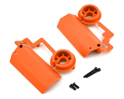 Shock Shaft Guards: Traxxas X-Maxx, Orange
