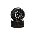 Six Pack ST Belted 2.8 Mounted F/R .5 Offst Blk(2)