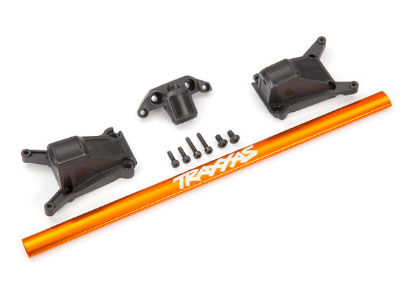 Chassis brace kit, Orange (fits Rustler® 4X4 or Slash 4X4 models equipped with Low-CG chassis)