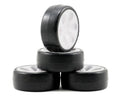 Rubber Sedan Tire, Green, Prism Pre-mounted (4)