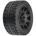 PRO1020510  1/6 Menace HP BELTED Fr/Rr 5.7" MT Tires Mounted 24mm Blk Raid (2)